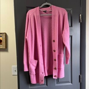 torrid Pink Sweater Cardigan